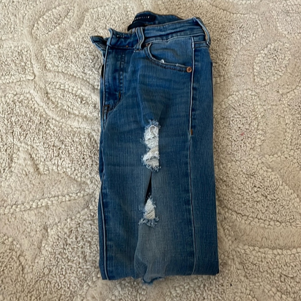 Dark blue wash jeans